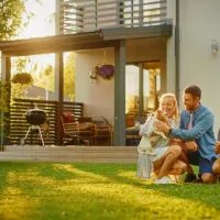 family outside