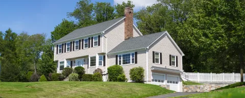 traditional two story colonial home